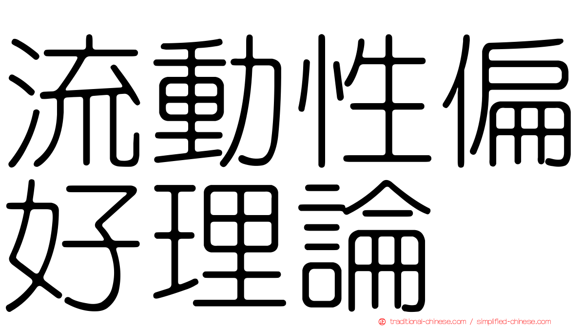 流動性偏好理論