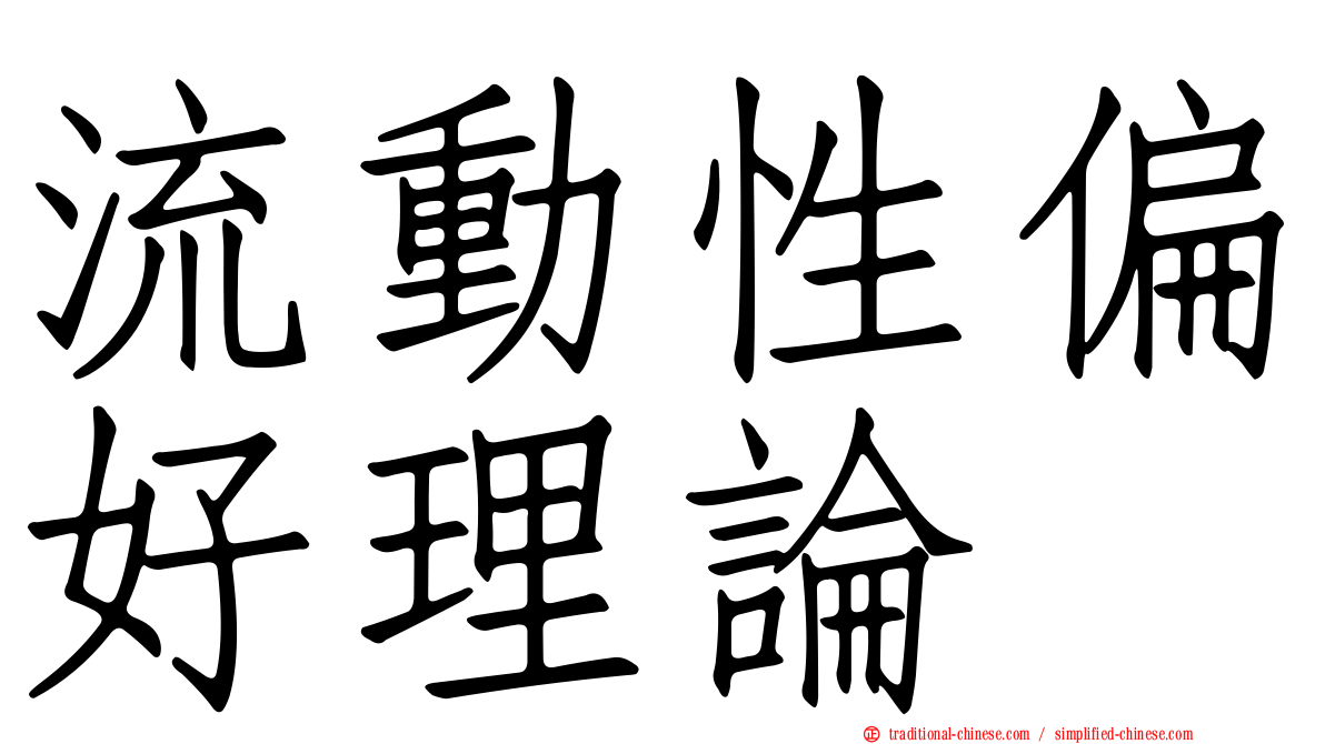 流動性偏好理論