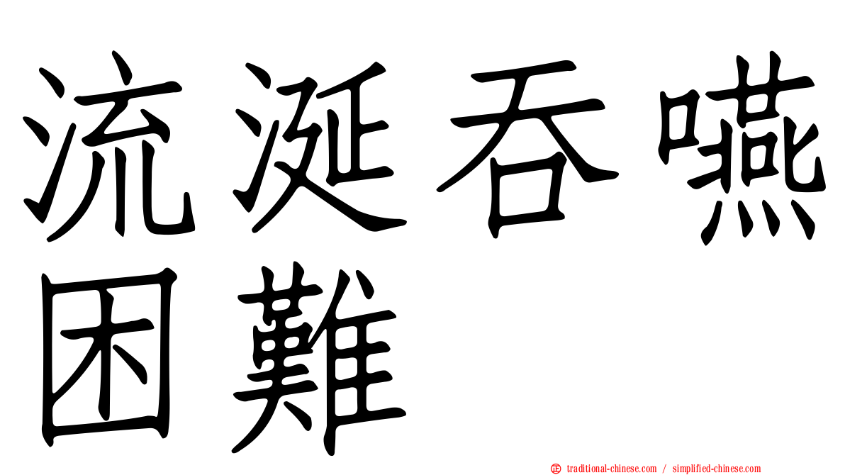 流涎吞嚥困難