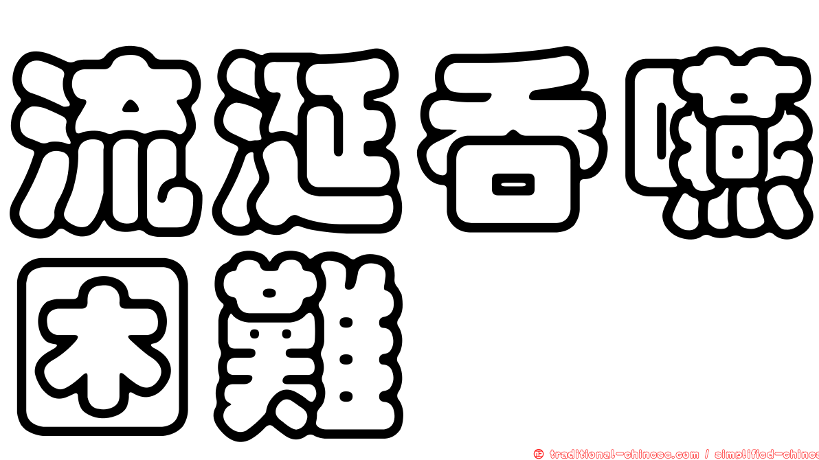 流涎吞嚥困難