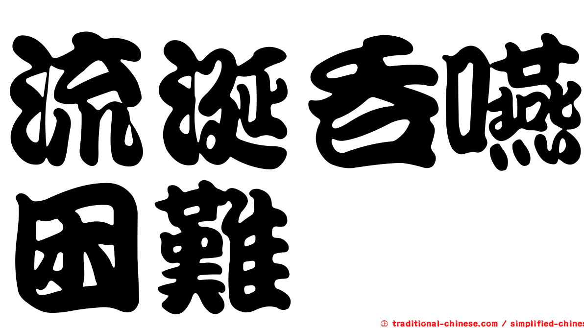 流涎吞嚥困難