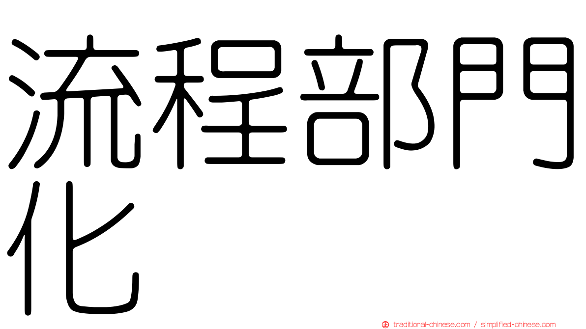 流程部門化