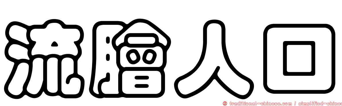 流膾人口
