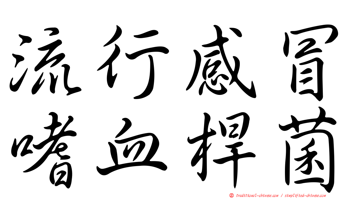 流行感冒嗜血桿菌