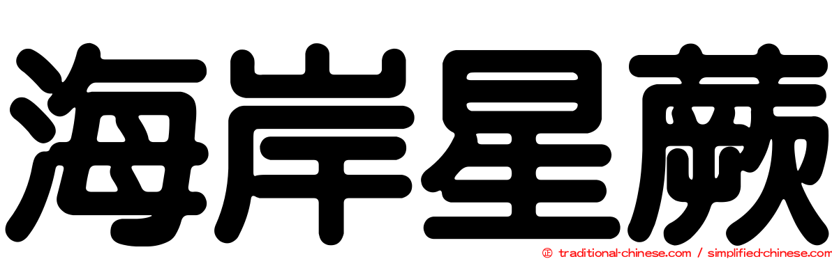 海岸星蕨