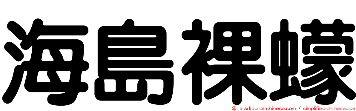 海島裸蠓