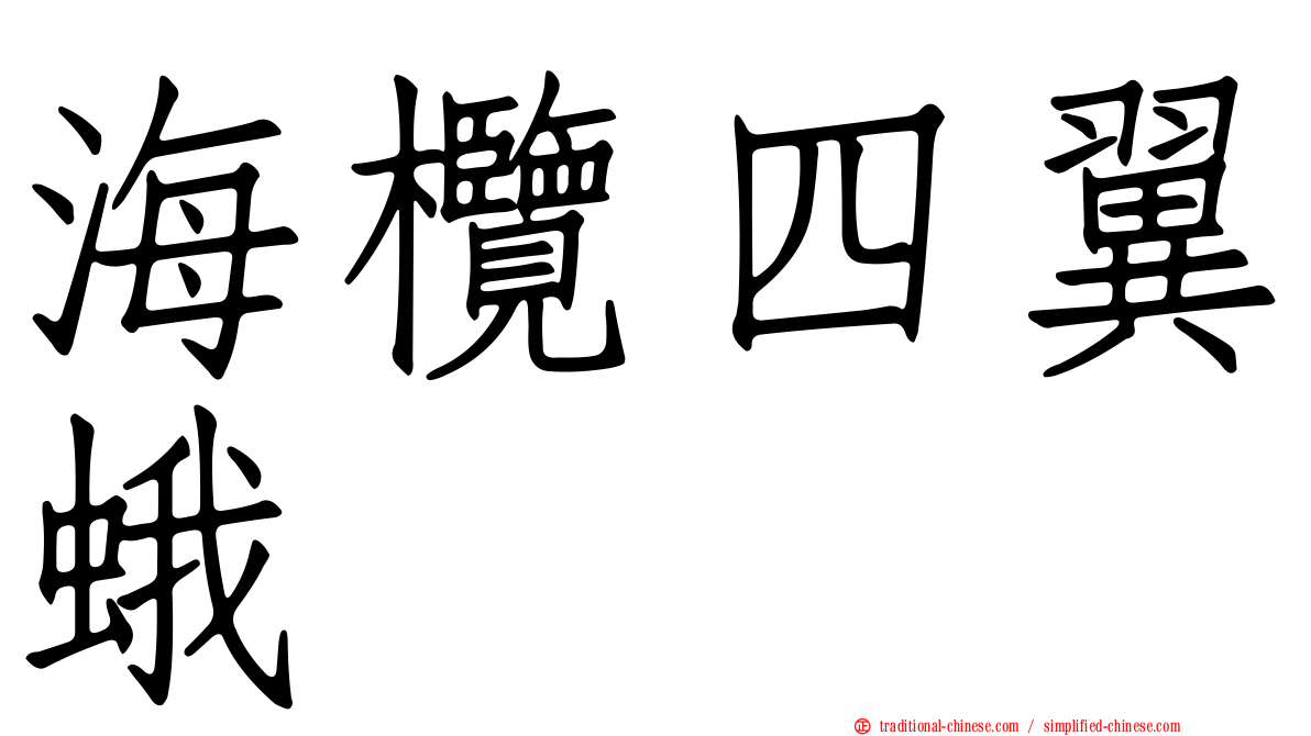 海欖四翼蛾