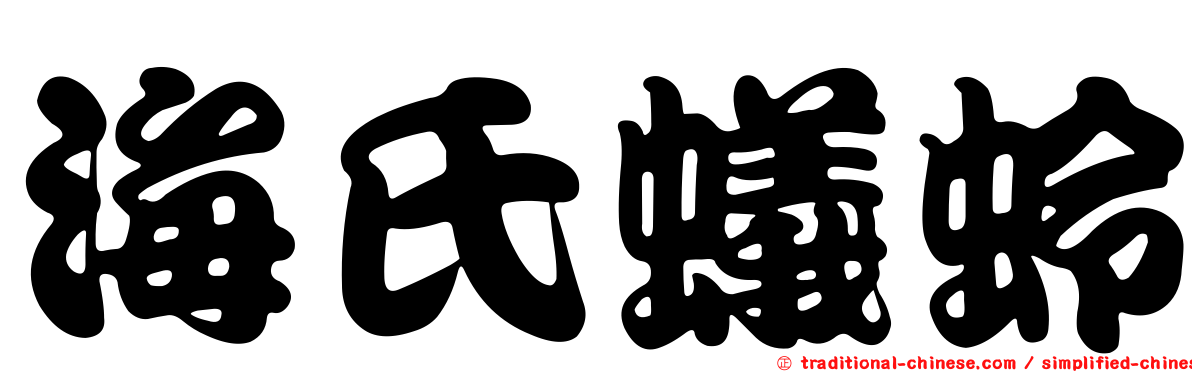海氏蟻蛉