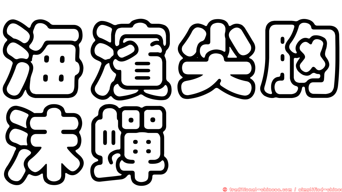 海濱尖胸沫蟬