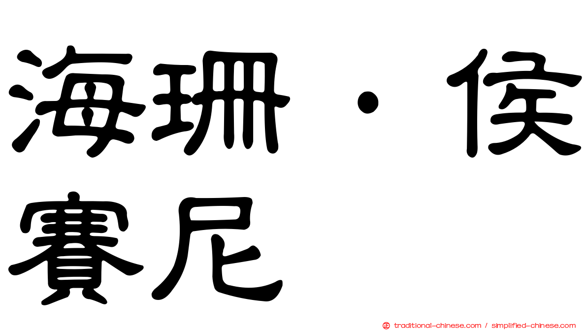 海珊·侯賽尼