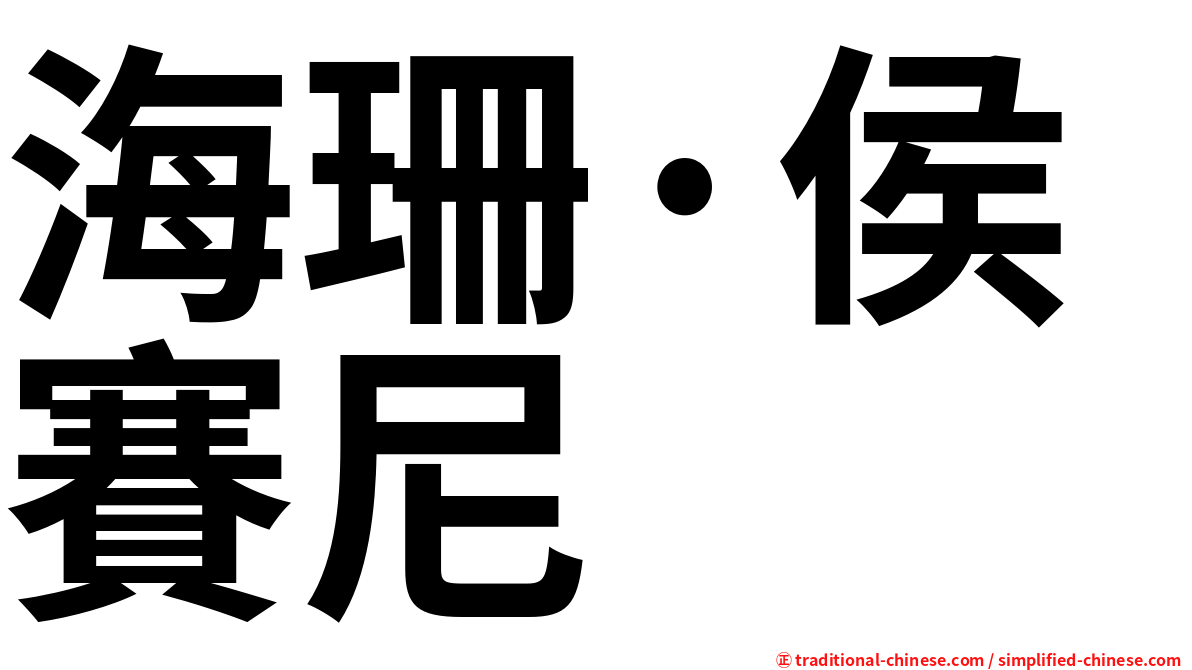 海珊·侯賽尼
