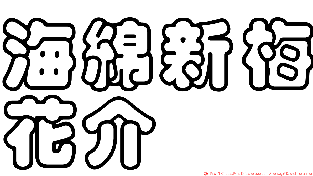 海綿新梅花介