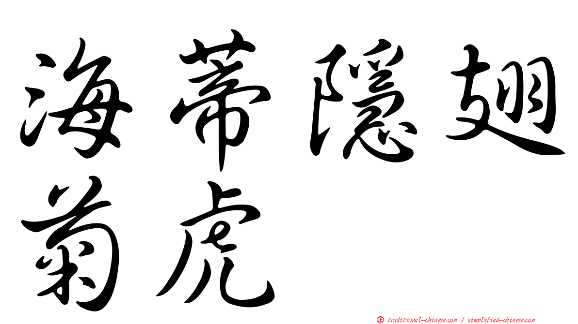 海蒂隱翅菊虎