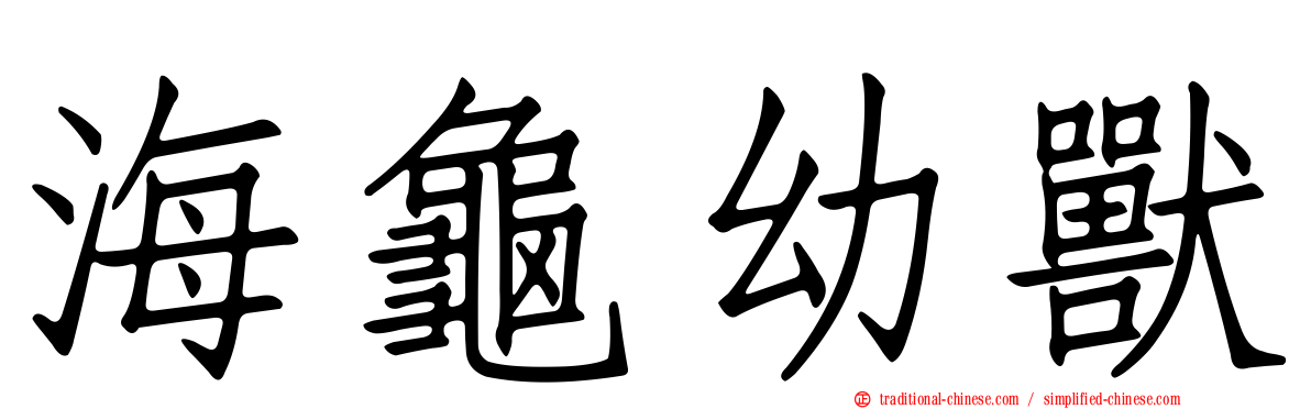 海龜幼獸