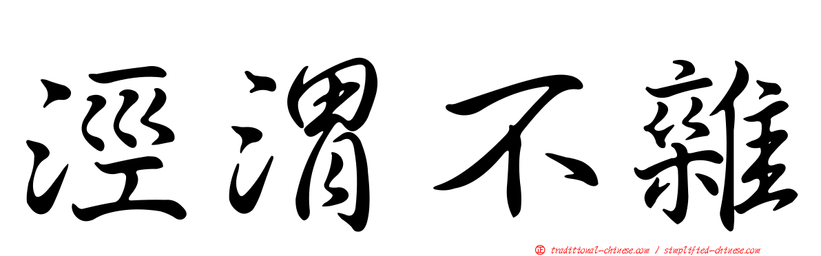 涇渭不雜