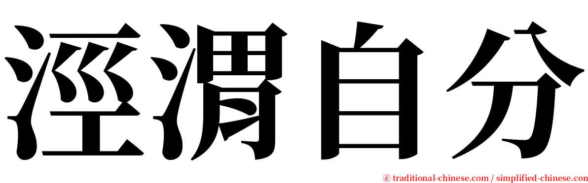 涇渭自分 serif font