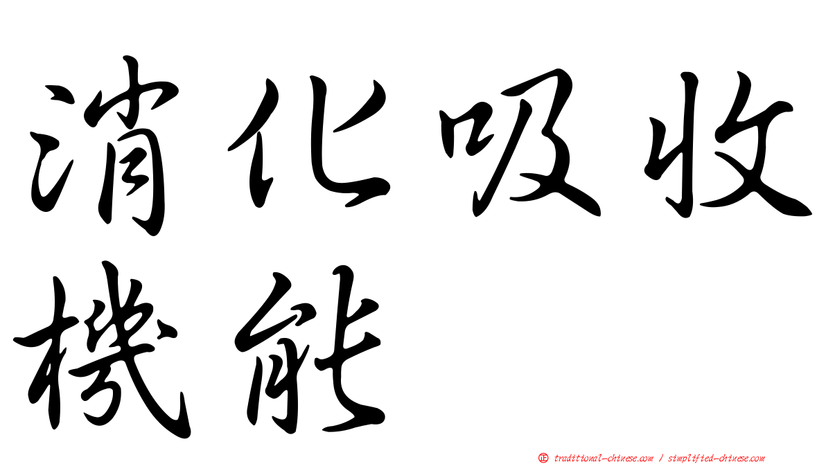 消化吸收機能