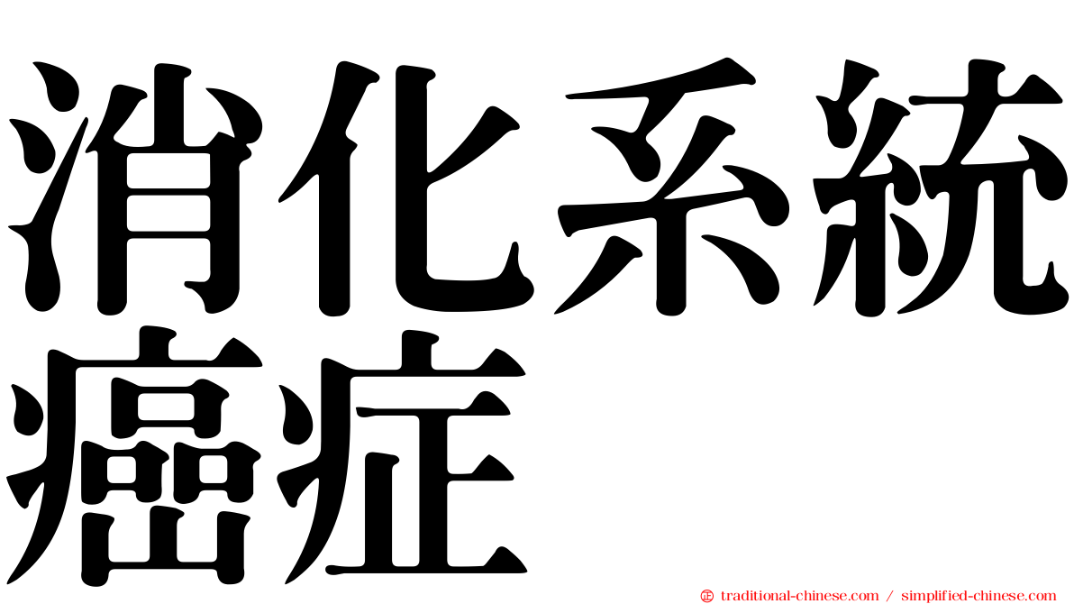 消化系統癌症