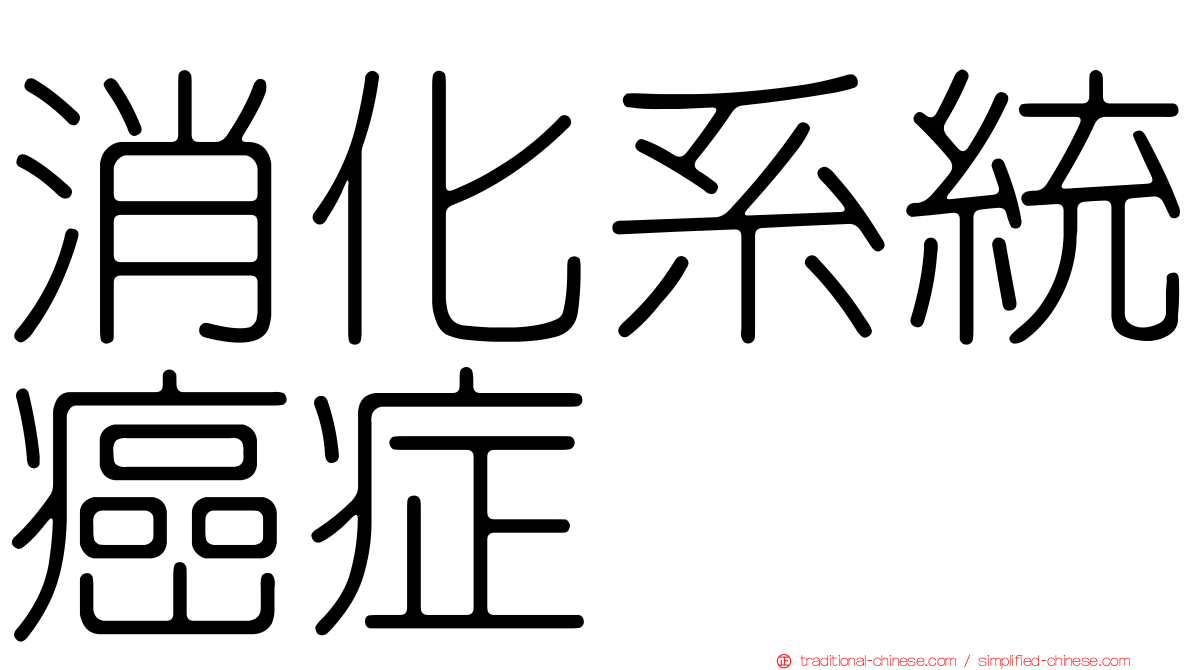 消化系統癌症