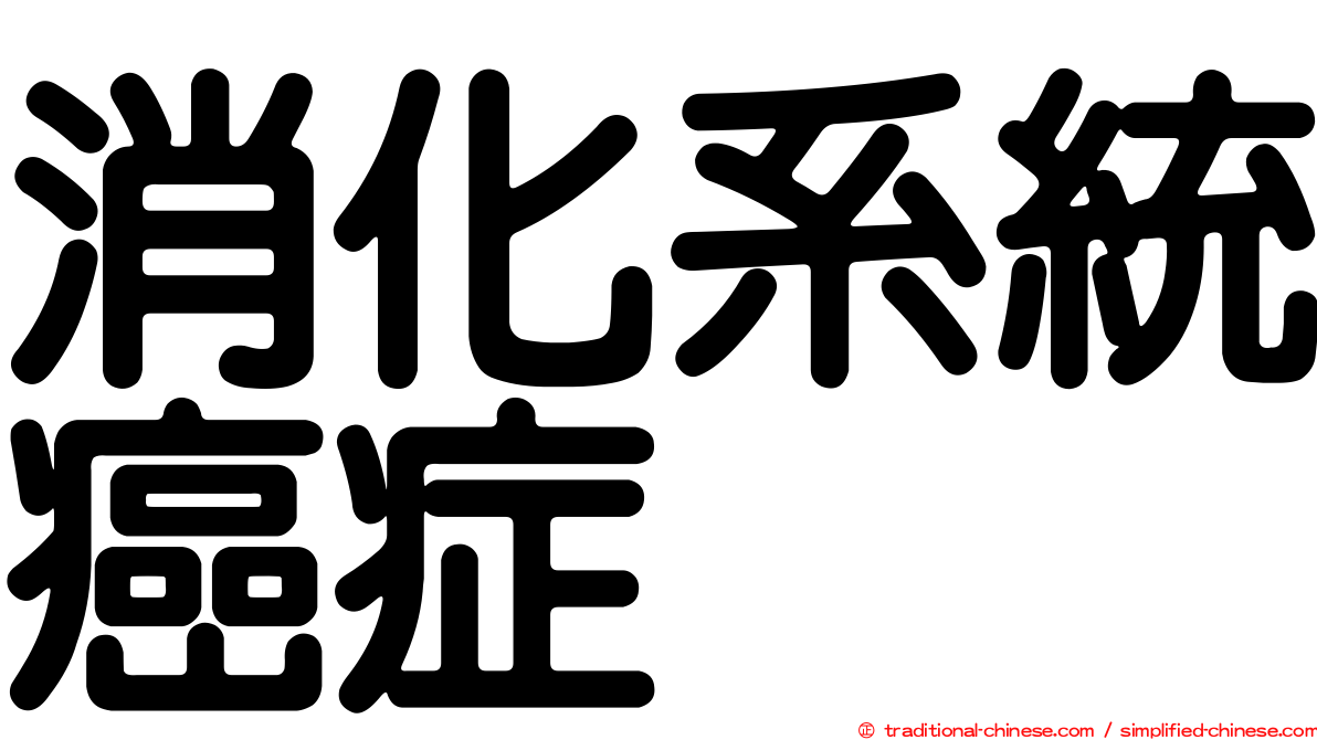 消化系統癌症