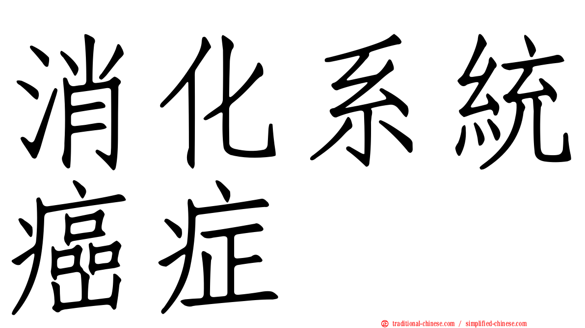 消化系統癌症