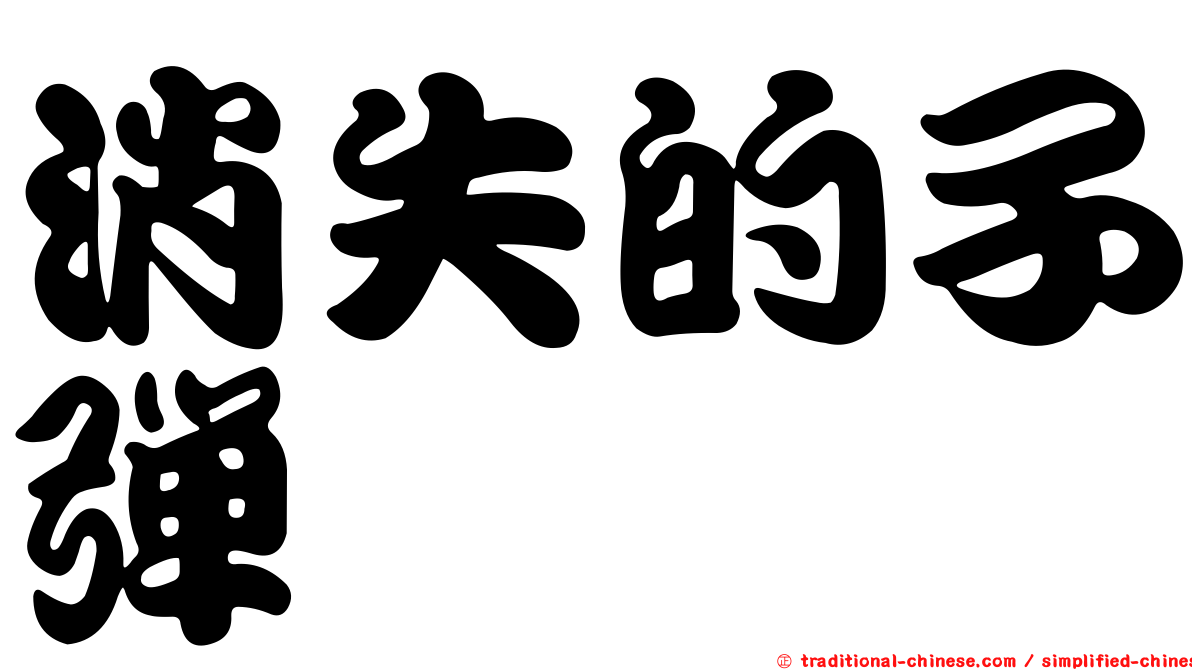 消失的子彈