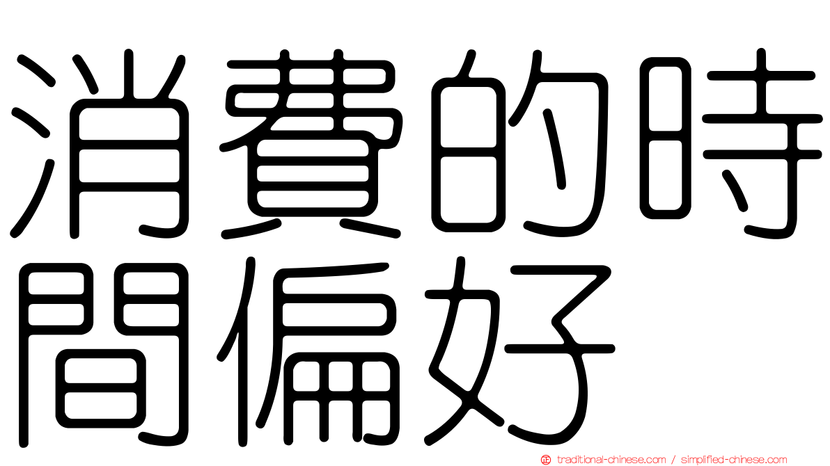 消費的時間偏好