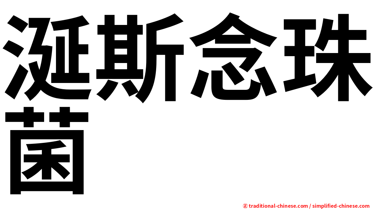 涎斯念珠菌