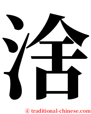 涻 serif font