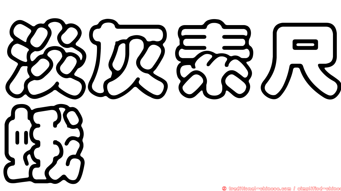 淡灰素尺蛾