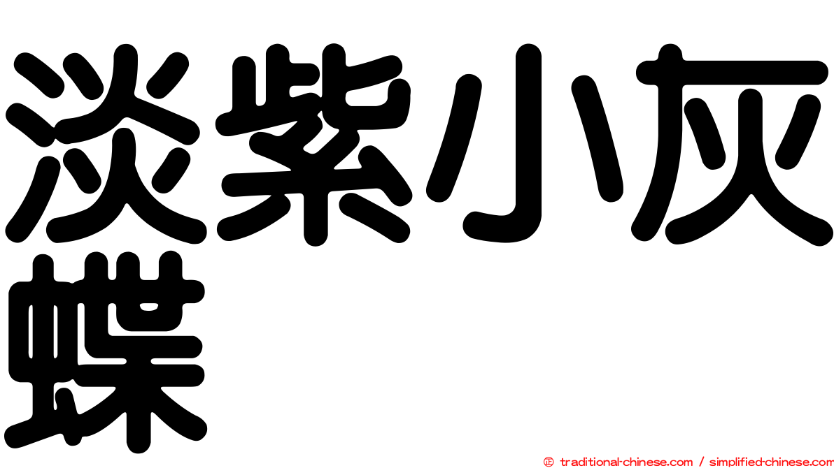 淡紫小灰蝶