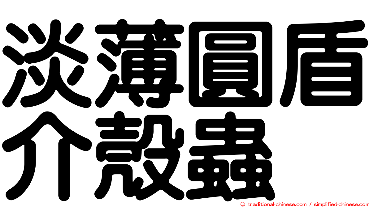 淡薄圓盾介殼蟲