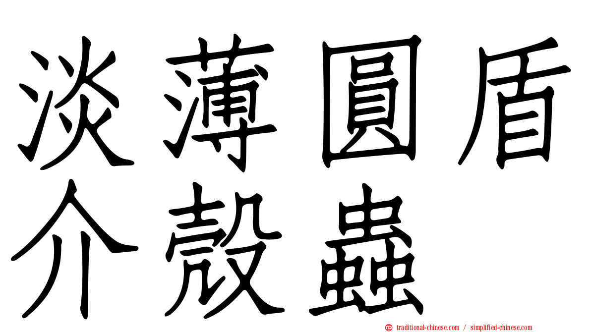 淡薄圓盾介殼蟲