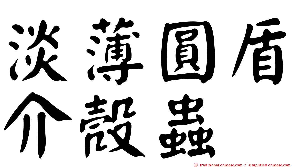 淡薄圓盾介殼蟲