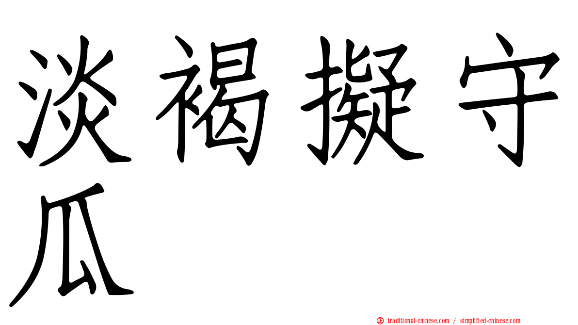 淡褐擬守瓜