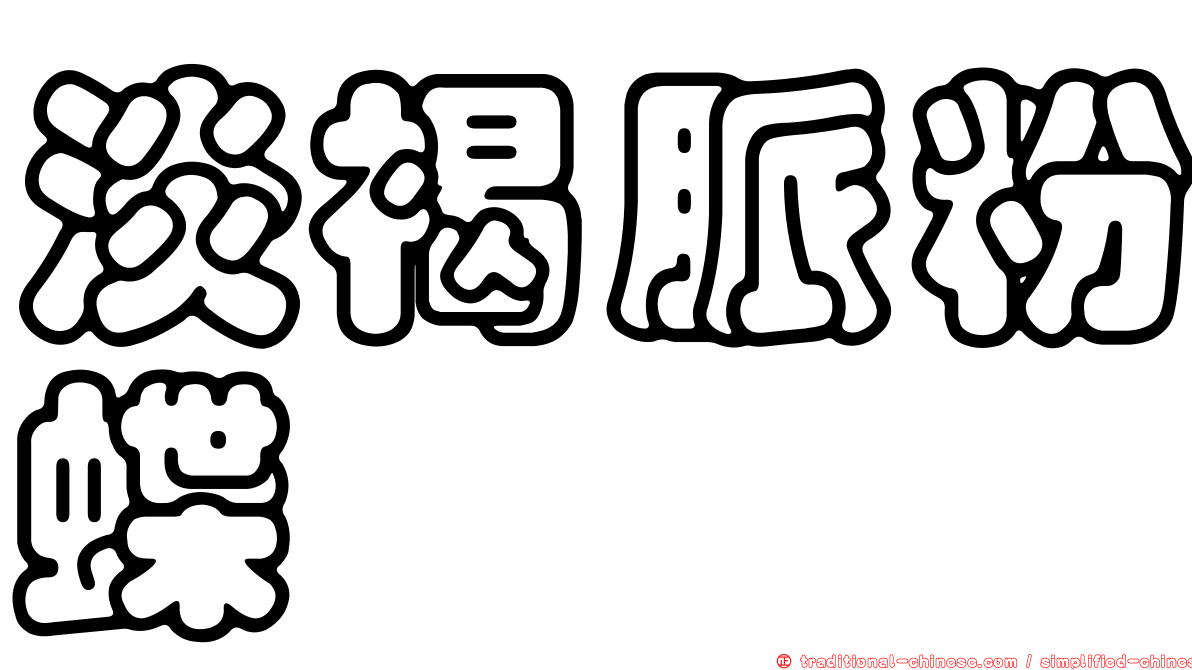 淡褐脈粉蝶