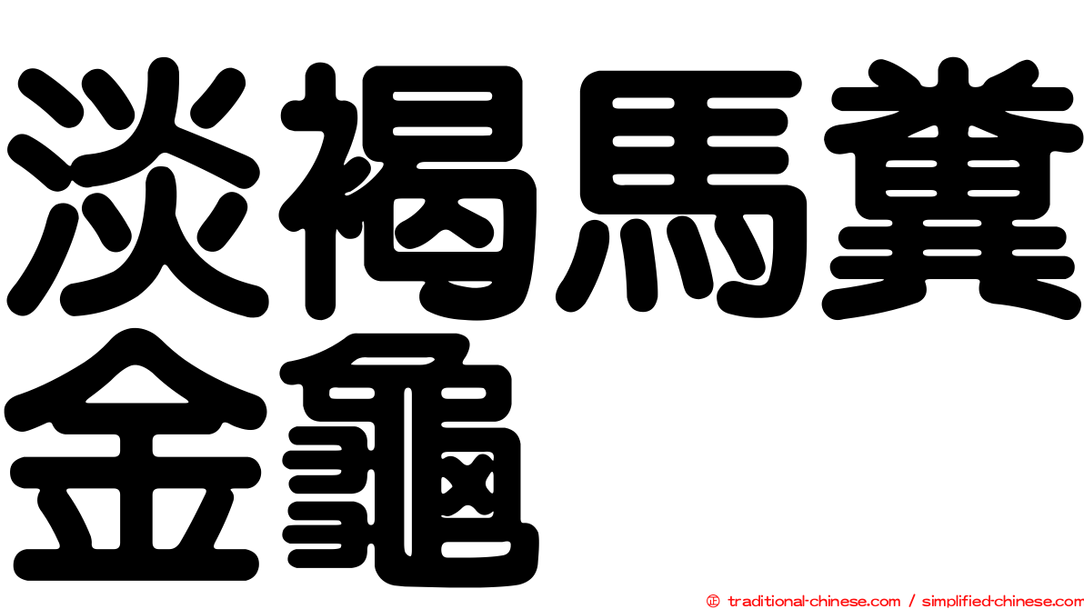 淡褐馬糞金龜