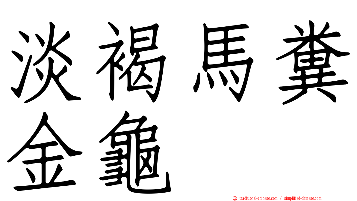淡褐馬糞金龜