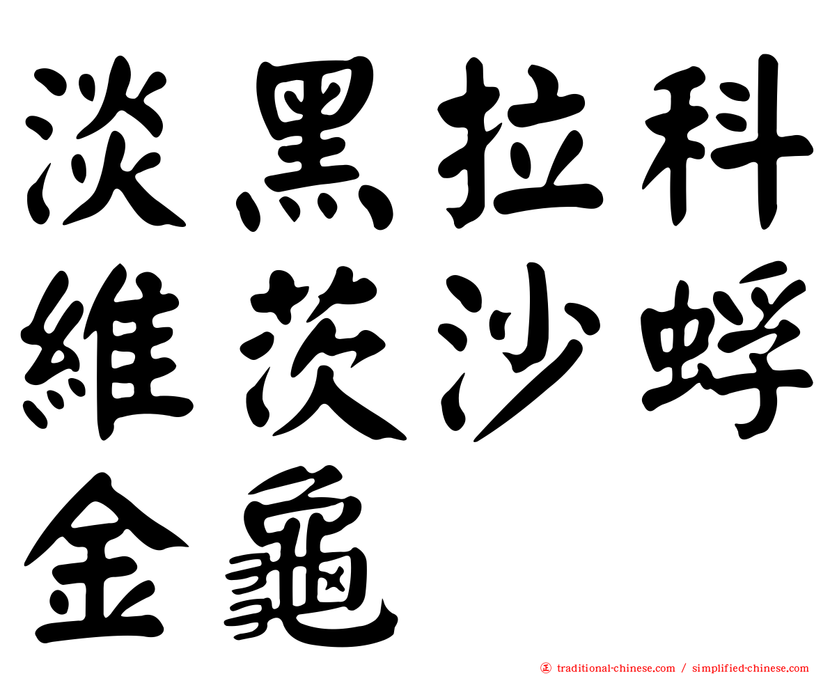 淡黑拉科維茨沙蜉金龜