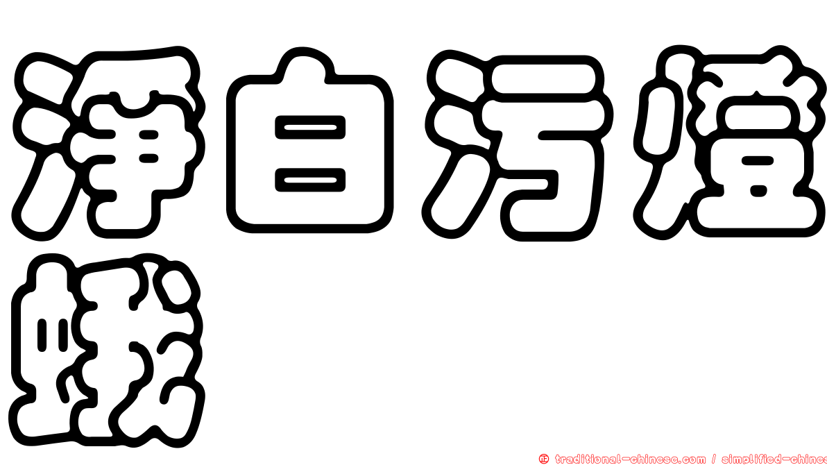 淨白污燈蛾