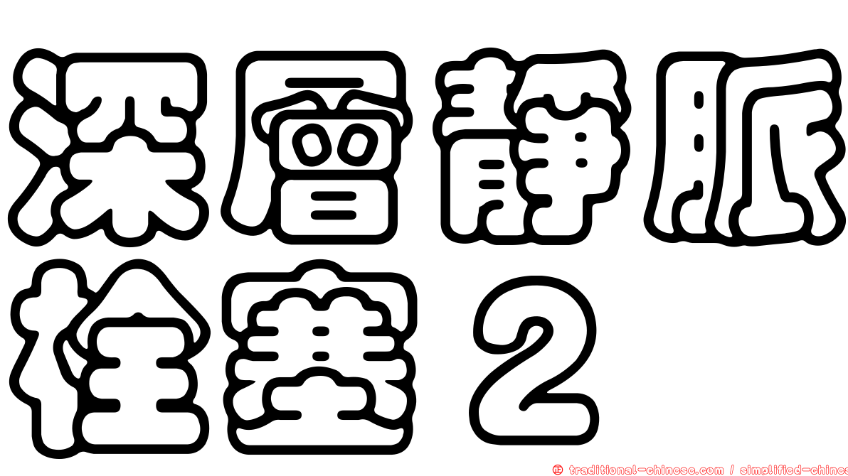 深層靜脈栓塞２
