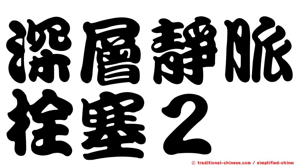 深層靜脈栓塞２