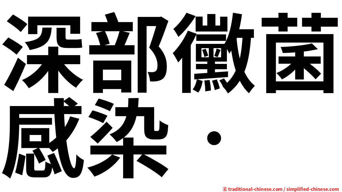 深部黴菌感染•