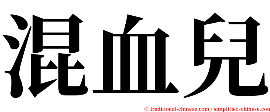 混血兒 serif font