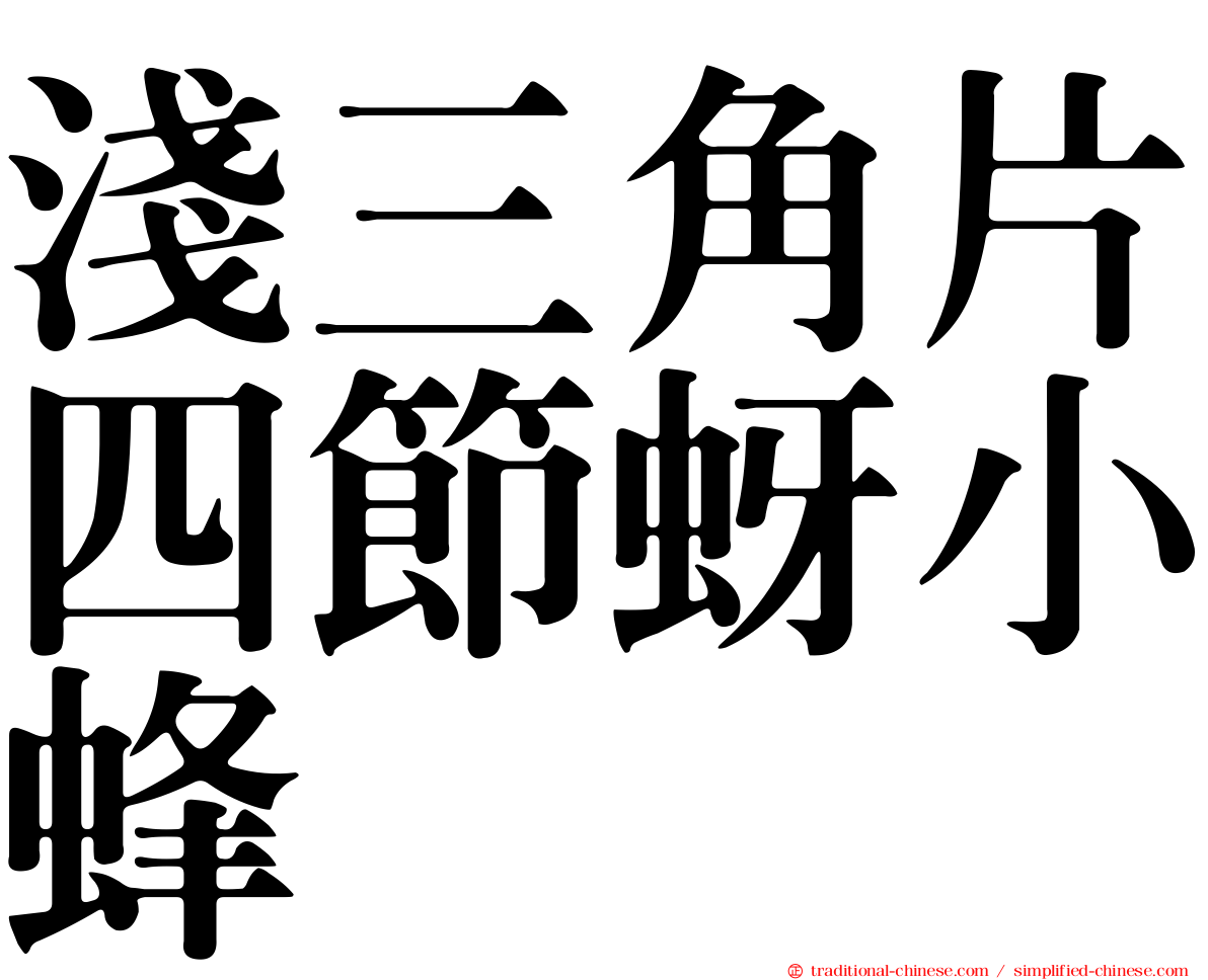 淺三角片四節蚜小蜂