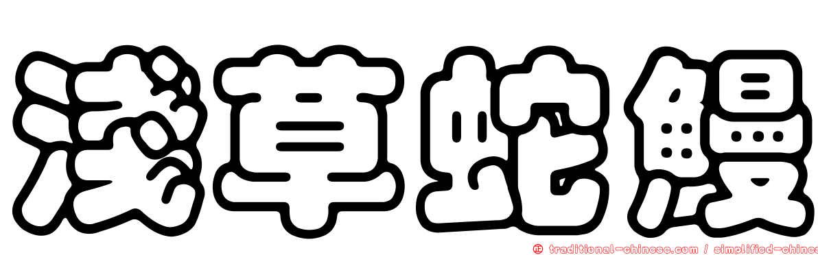 淺草蛇鰻