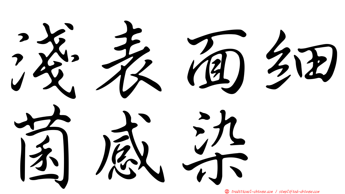 淺表面細菌感染