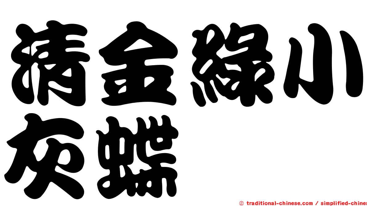 清金綠小灰蝶