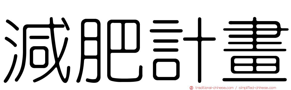 減肥計畫