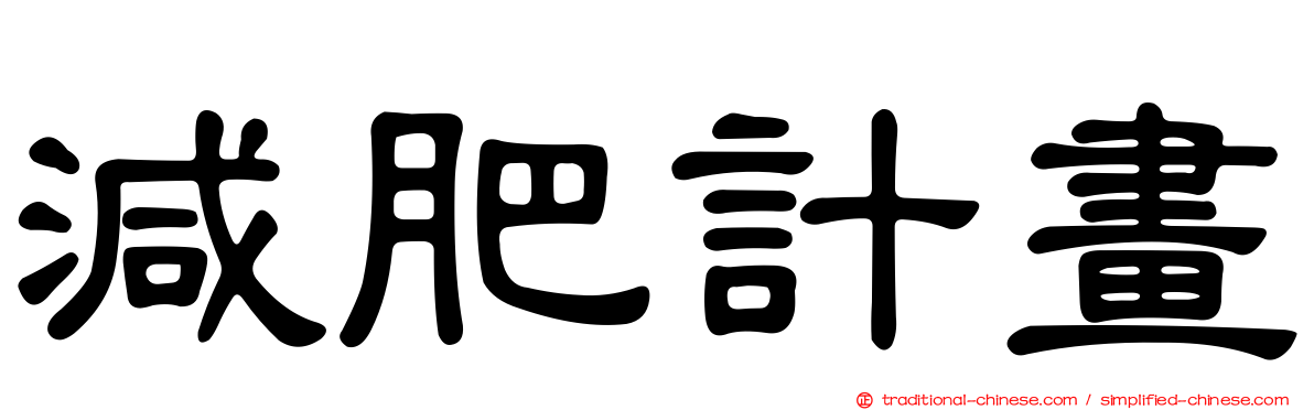 減肥計畫